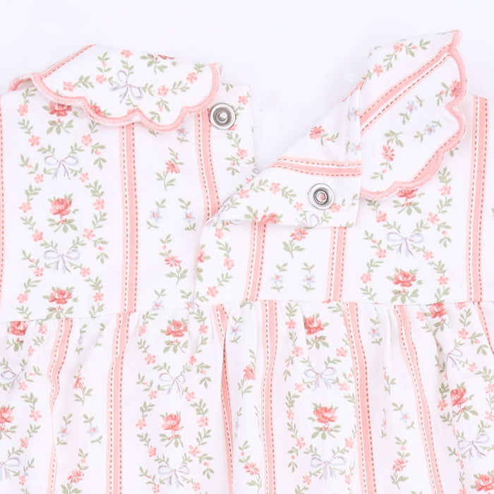 Angel Dear Marnie Rosebud Stripe Petal Collar Dress and Bloomer