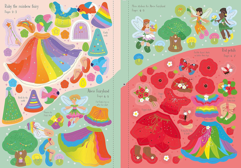 Harper Collins Little Sticker Dolly Dressing Rainbow Fairy