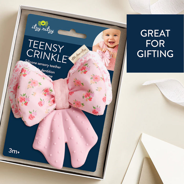 Itzy Ritzy Teensy Pink Crinkle Bow