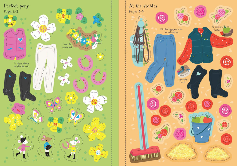 Harper Collins Little Sticker Dolly Dressing Ponies