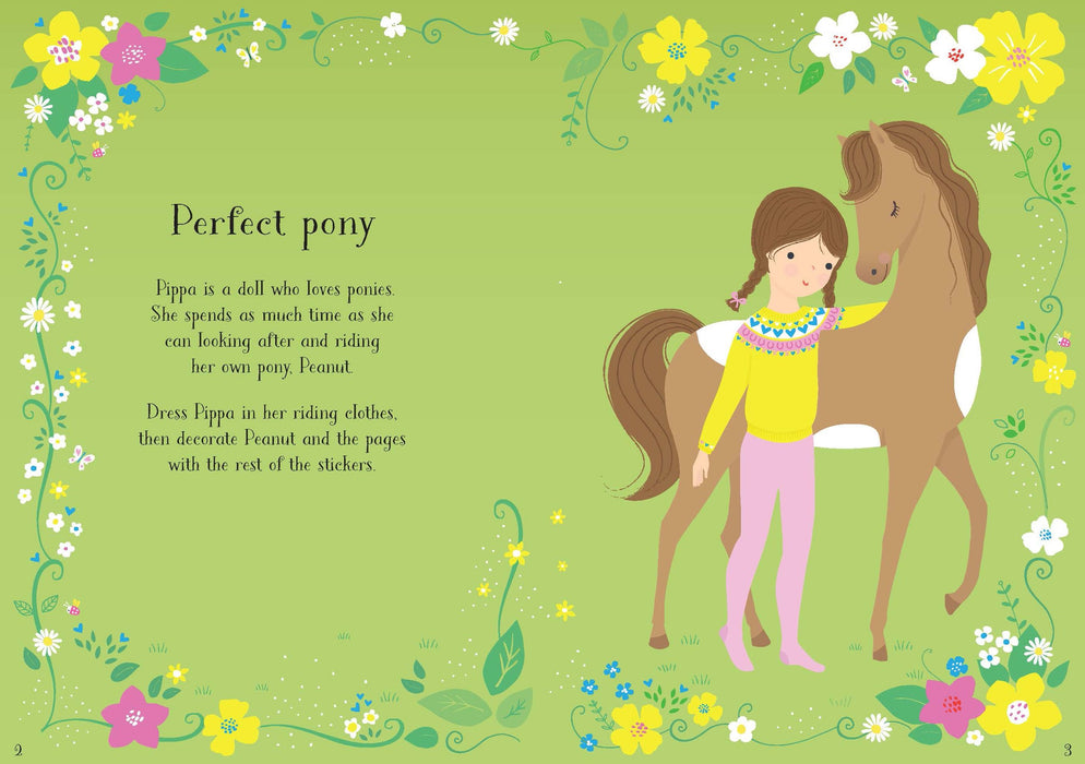 Harper Collins Little Sticker Dolly Dressing Ponies