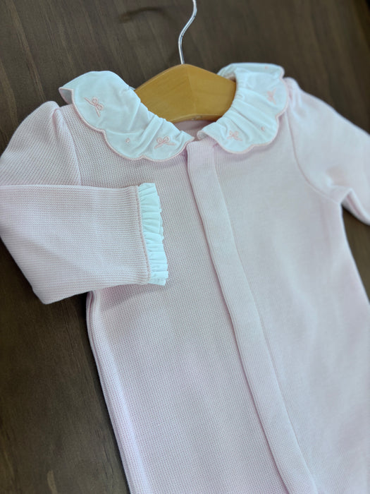 Baby Club Chic English Knot Footie w/Embroidered Collar