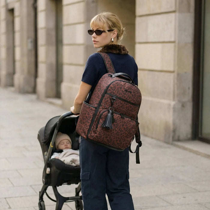 Itzy Ritzy Boss Plus Backpack | Leopard