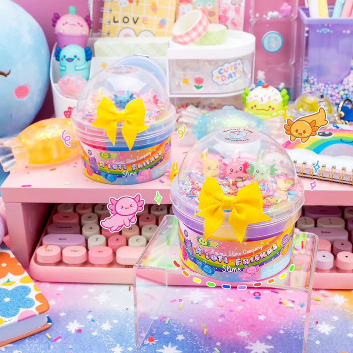 Kawaii A'lotl Friends Butter Slime