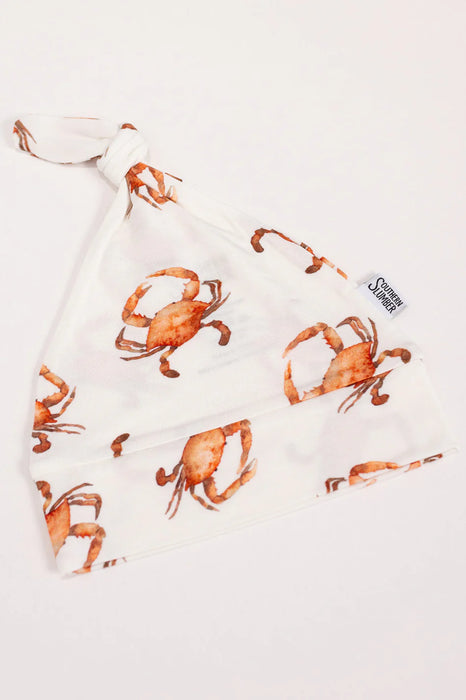 Southern Slumber Orange Crab Knotted Hat
