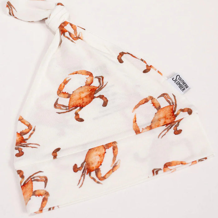 Southern Slumber Orange Crab Knotted Hat