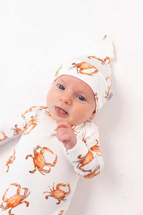 Southern Slumber Orange Crab Knotted Hat
