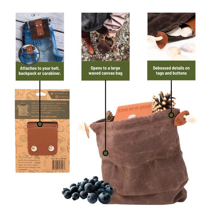 Wild Life Adventures Find New Roots Foraging Bag
