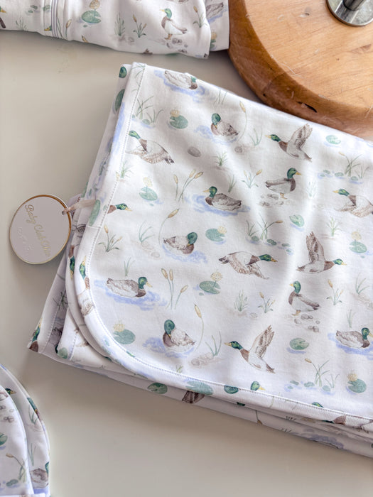 Baby Club Chic Mallard Ducks Receiving Blanket