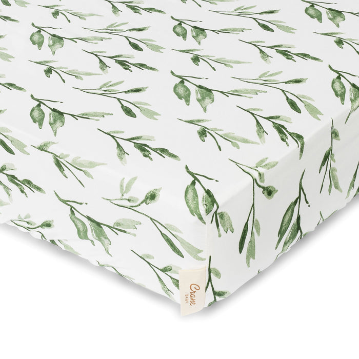 Crane Baby Parker Leaf Crib Sheet