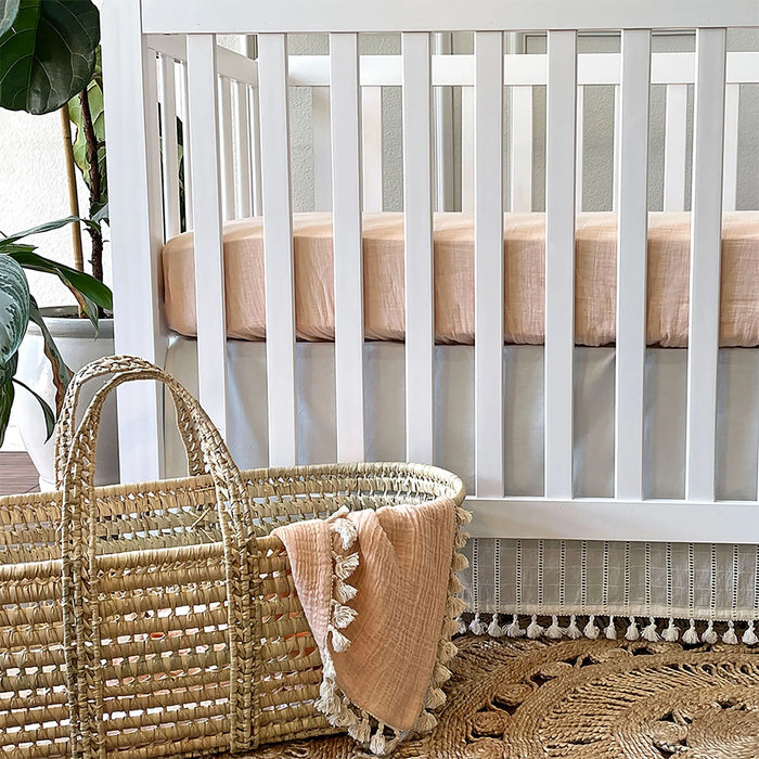 Crane Baby Desert Rose Fitted Crib Sheet