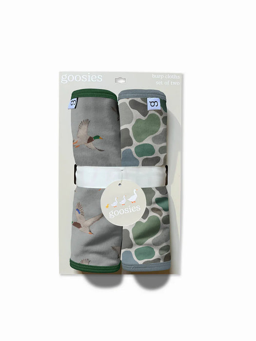 Goosies Mallard Ducks and Camo Burp Cloth Set