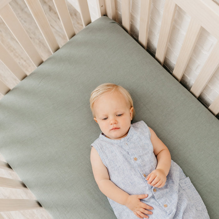 Copper Pearl Premium Knit Fitted Crib Sheet | Briar