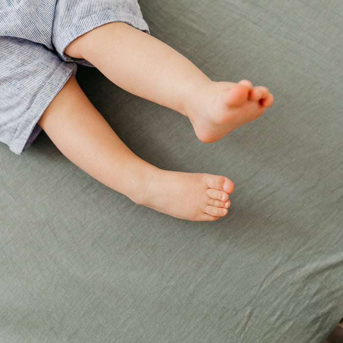 Copper Pearl Premium Knit Fitted Crib Sheet | Briar