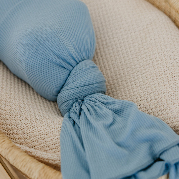 Copper Pearl Rib Knit Swaddle Blanket | Atlantic