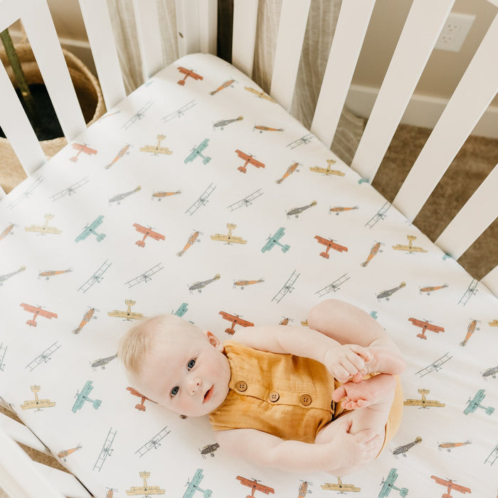 Copper Pearl Premium Knit Fitted Crib Sheet | Ace