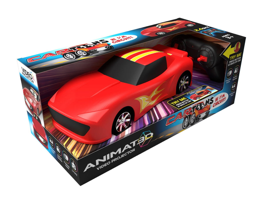 Mindscope Cartoons Remote Control Red Race Car