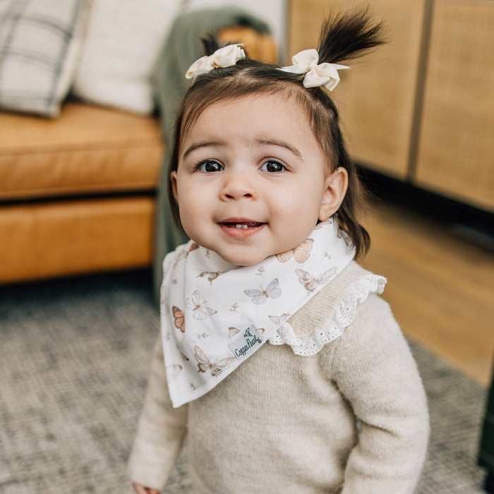 Copper Pearl Baby Bandana Bibs | Flora