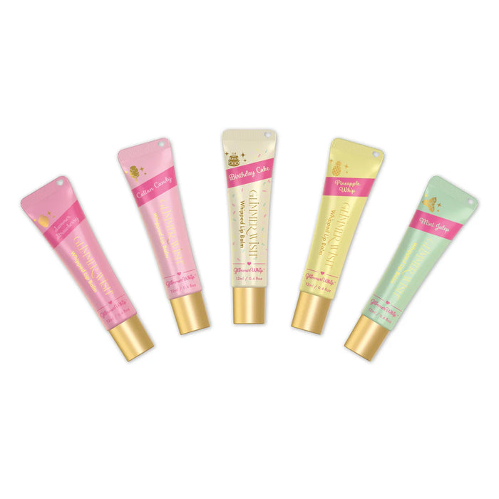 Glimmer Wish Whip Lip Balm- Surprise Flavor ( Free Puff Keychain Included)