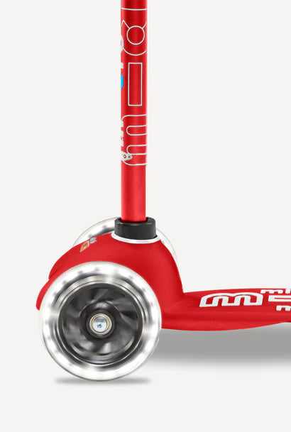 Micro Mini Deluxe LED Red Scooter