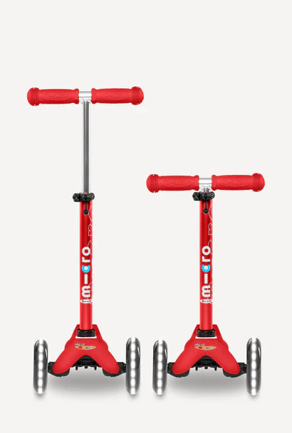 Micro Mini Deluxe LED Red Scooter