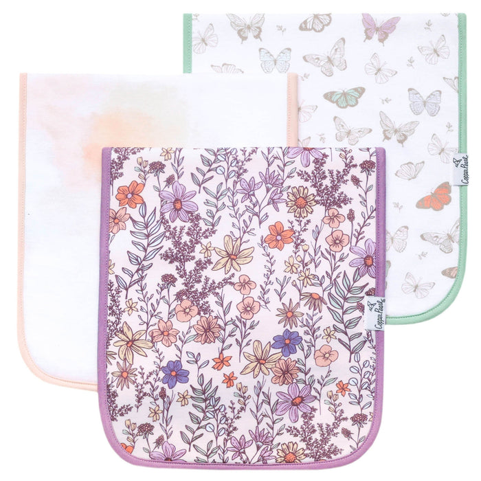 Copper Pearl Burp Cloth Set | Flora