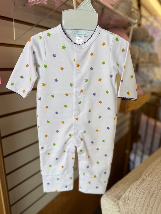 Cotton Peru Louisiana Mardi Gras Stars Playsuit