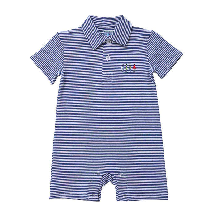 Itsy Bitsy Fishing Lure Polo Romper