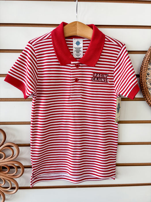 Creative Knitwear Ragin' Cajun Striped Polo