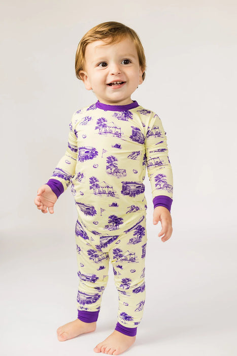 Southern Slumber Tiger Toile 2 Piece Bamboo Pajama Set