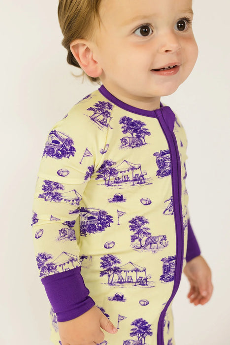 Southern Slumber Tiger Toile Zipper Bamboo Sleeper