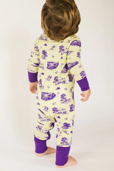 Southern Slumber Tiger Toile Zipper Bamboo Sleeper