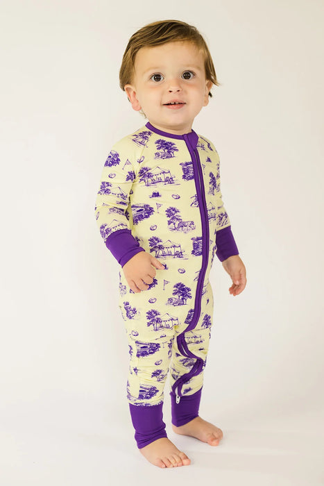 Southern Slumber Tiger Toile Zipper Bamboo Sleeper
