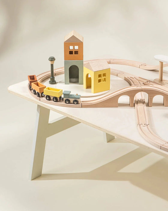 CoCo Village Wooden Train Table and Playset