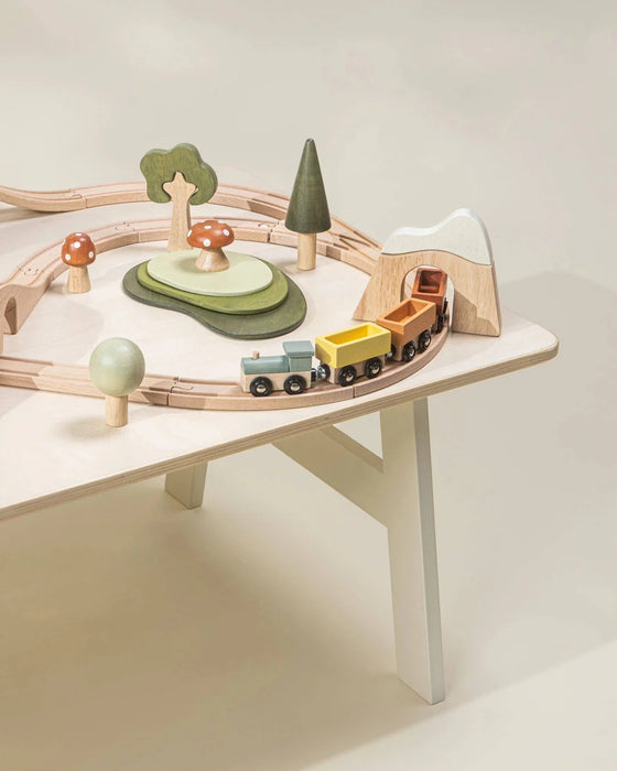 CoCo Village Wooden Train Table and Playset