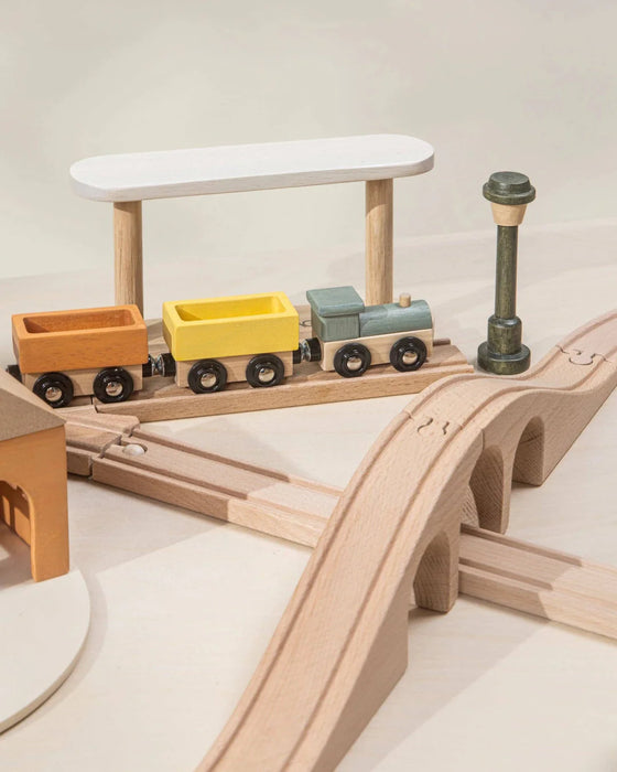 CoCo Village Wooden Train Table and Playset