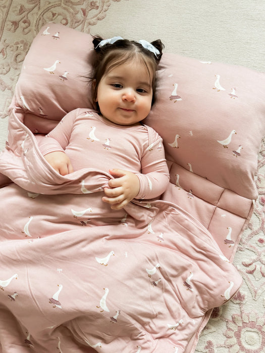 Gunamuna Swaddle Sleep Sack Tutu Goose Pink