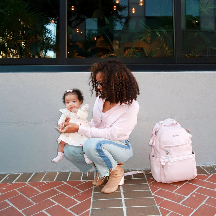Itzy Ritzy Ribbons & Roses Boss Plus Backpack Diaper Bag