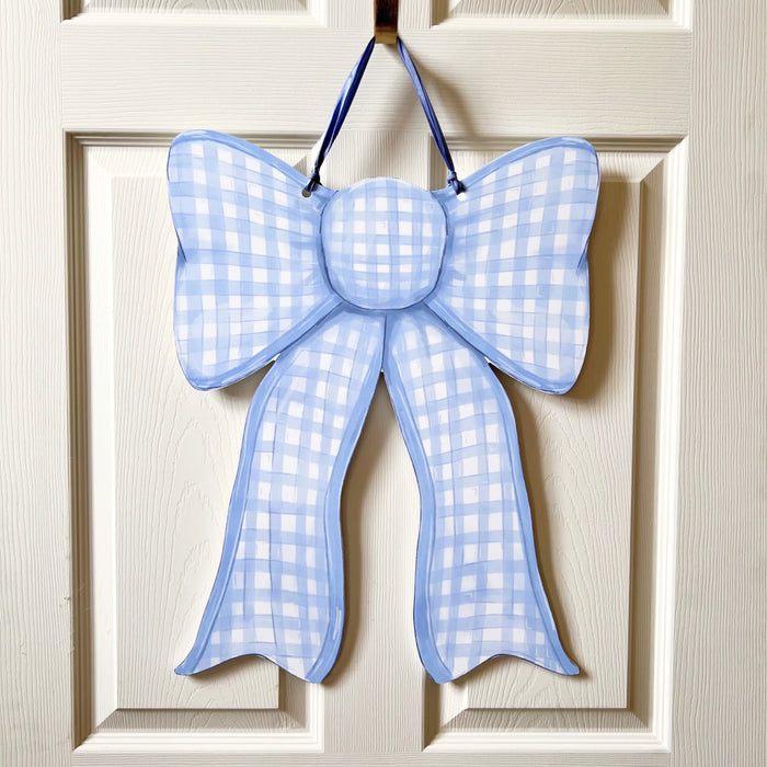 Home Malone Gingham Bow Door Hanger