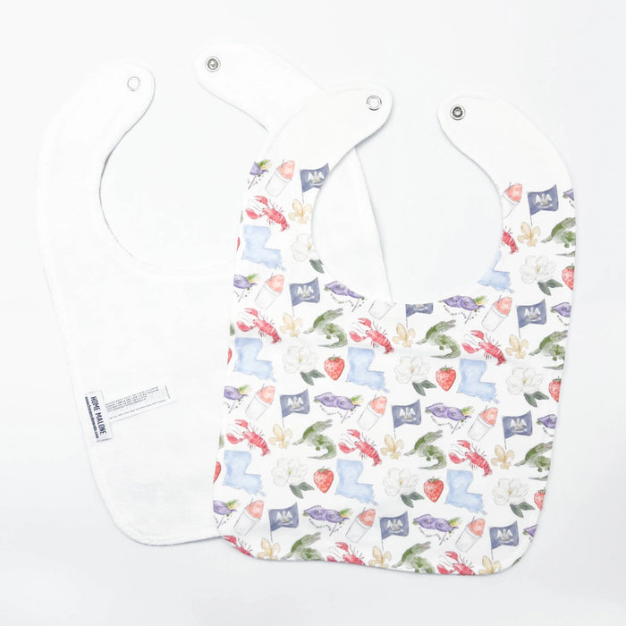 Home Malone Louisiana Icons Baby Bib