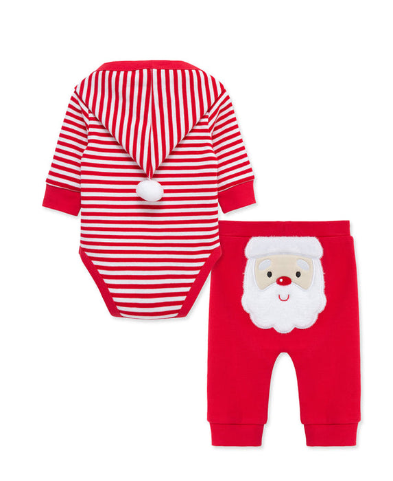 Little Me Santa Bodysuit Set
