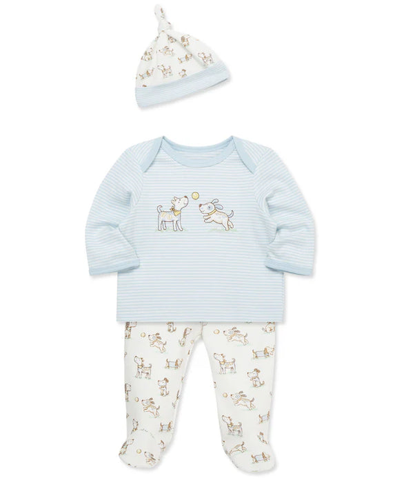 Little Me Puppy Playsuit