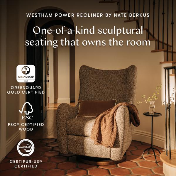Nate Berkus x Babyletto Westham Power Recliner | SPECIAL ORDER