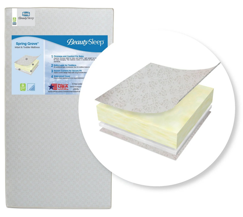 Simmons BeautySleep Spring Grove Crib & Toddler Mattress