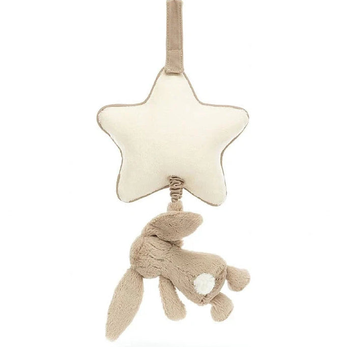 Jellycat I Am Bashful Beige Bunny Musical Pull