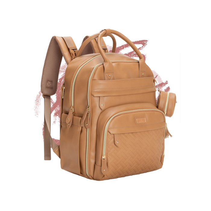 Mahogany Brands LLC Babbleroo Vegan Leather Diaper Bag