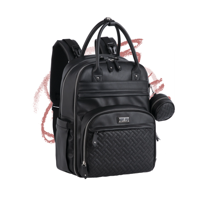 Mahogany Brands LLC Babbleroo Vegan Leather Diaper Bag