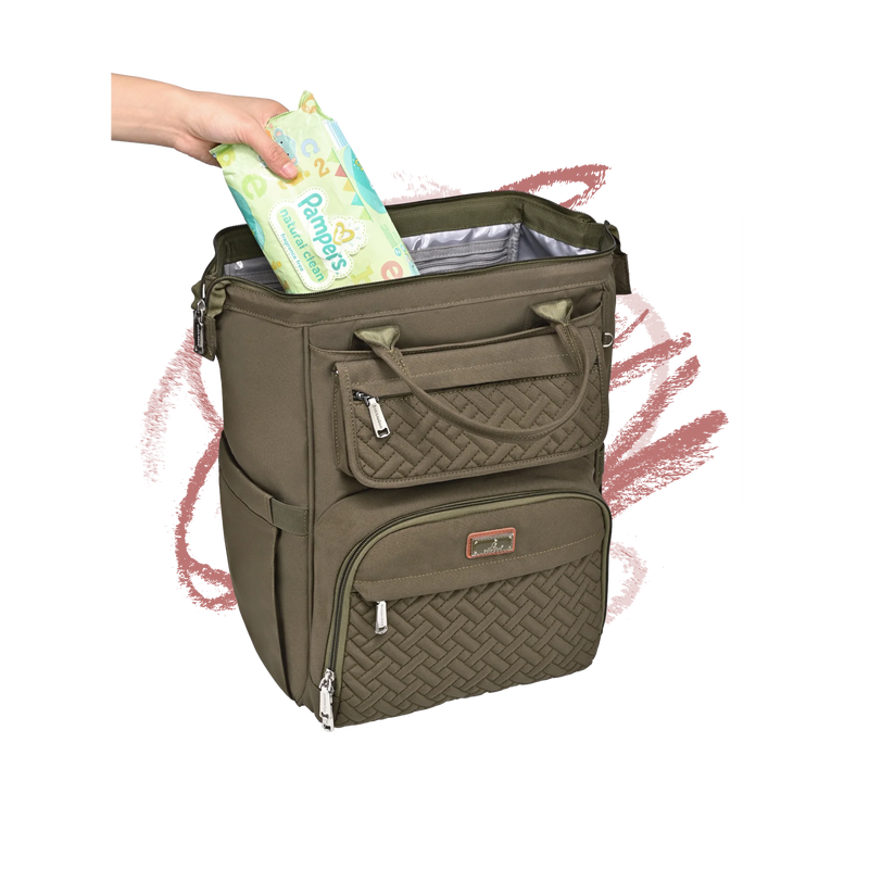 Mahogany Brands LLC BabbleRoo Wide Top Diaper Bag