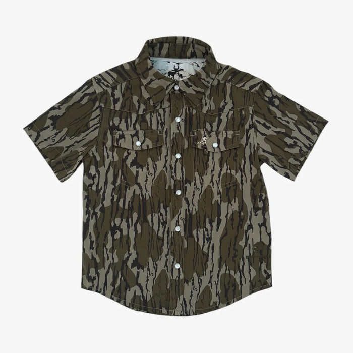Velvet Fawn Performance Pearl Snap Bottomland Mallard & Sky Shirt