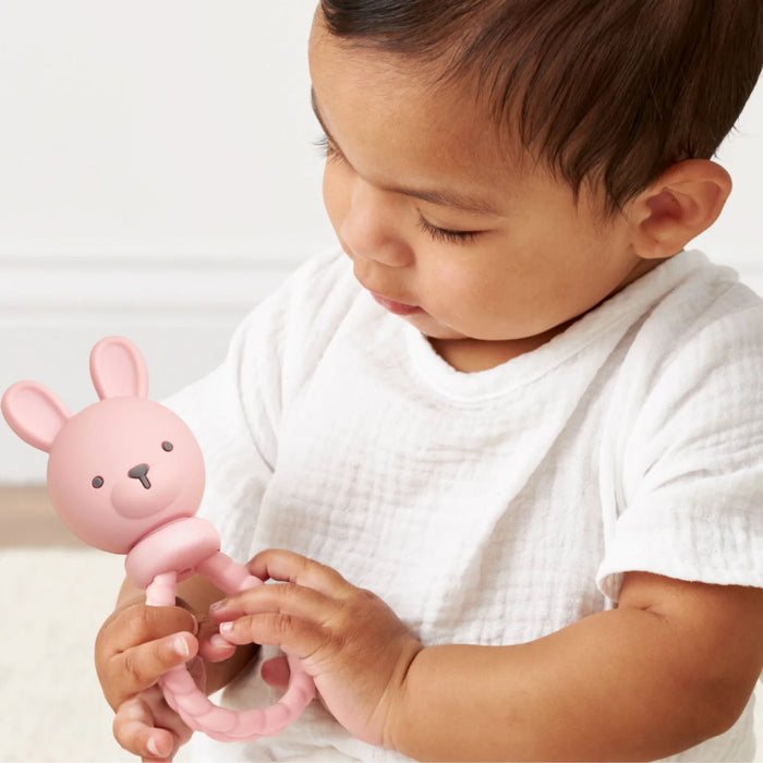 Itzy Ritzy Pink Sweetie Bunny Rattle
